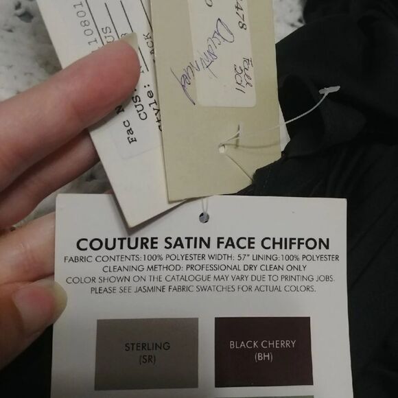 NWT Jade black one shoulder chiffon special occasion 10 - Picture 12 of 13